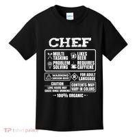 Chef Cooking Kids T-Shirt thumb 0
