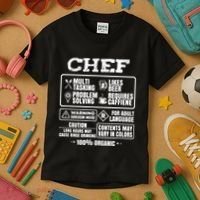 Chef Cooking Kids T-Shirt thumb 3