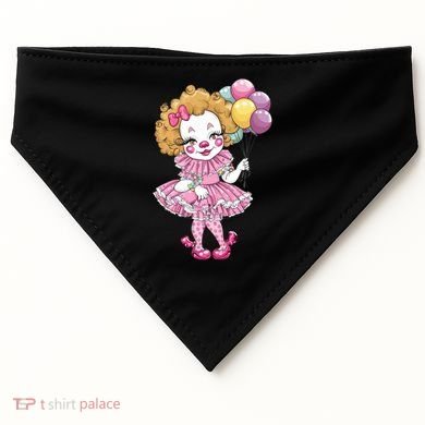 Cute Clowncore Coquette Aesthetic Clown Gift USA-Made Doggie Bandana