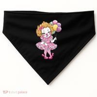 Cute Clowncore Coquette Aesthetic Clown Gift USA-Made Doggie Bandana thumb 0