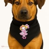 Cute Clowncore Coquette Aesthetic Clown Gift USA-Made Doggie Bandana thumb 1
