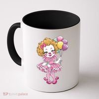 Cute Clowncore Coquette Aesthetic Clown Gift Coffee Mug thumb 0
