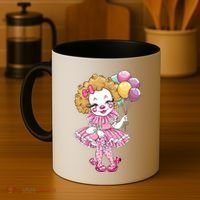 Cute Clowncore Coquette Aesthetic Clown Gift Coffee Mug thumb 4