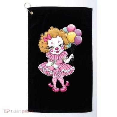 Cute Clowncore Coquette Aesthetic Clown Gift Golf Towel