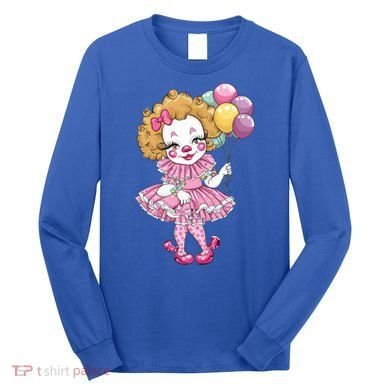 Cute Clowncore Coquette Aesthetic Clown Gift Long Sleeve Shirt