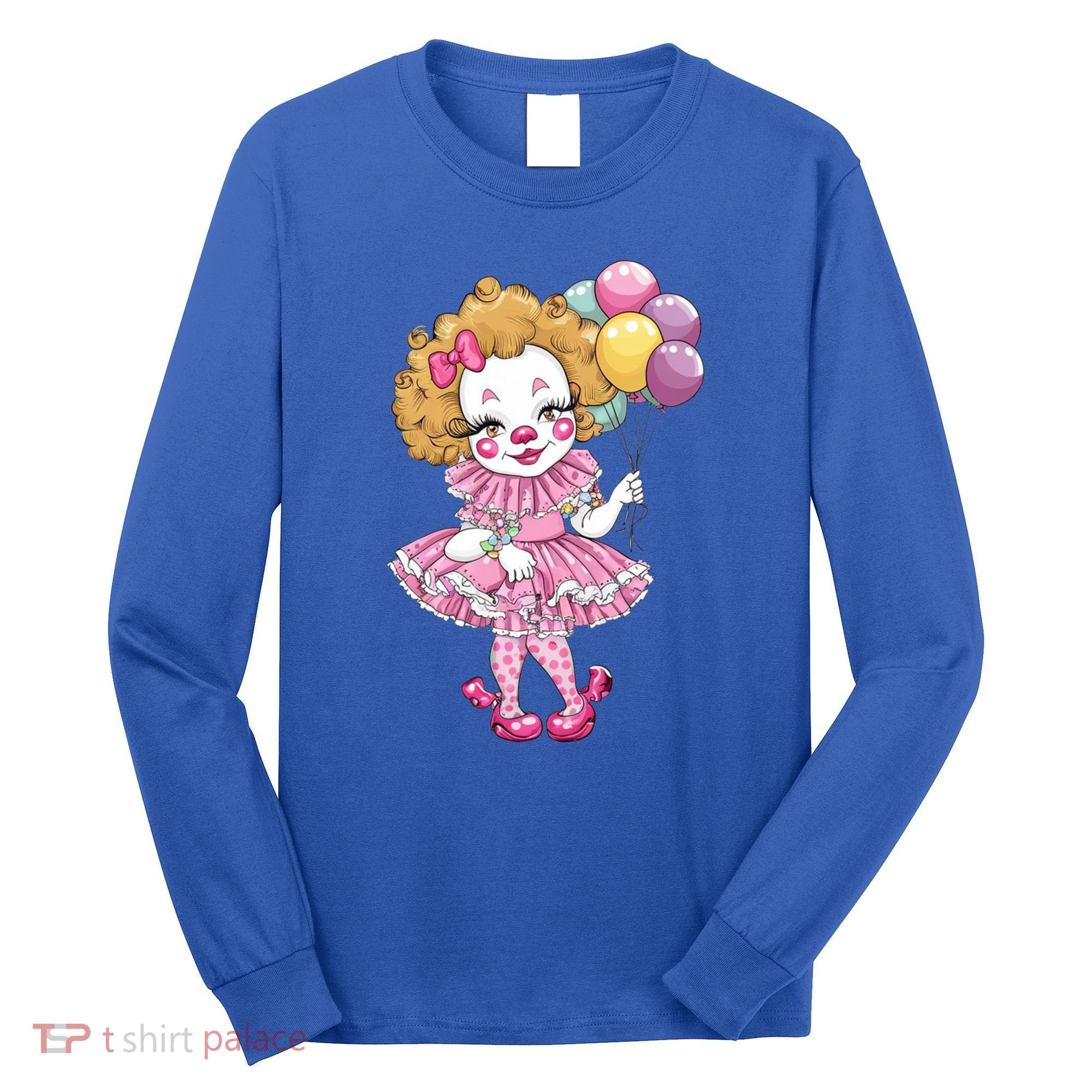 Cute Clowncore Coquette Aesthetic Clown Gift Long Sleeve Shirt