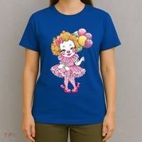 Cute Clowncore Coquette Aesthetic Clown Gift T-Shirt thumb 4