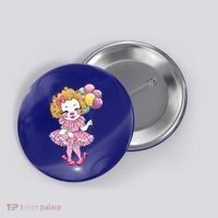Cute Clowncore Coquette Aesthetic Clown Gift Button thumb 0