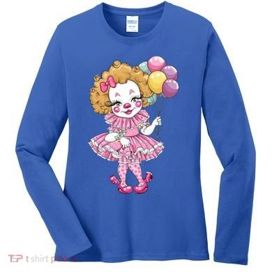 Cute Clowncore Coquette Aesthetic Clown Gift Women's Long Sleeve Shirt
