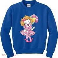 Cute Clowncore Coquette Aesthetic Clown Gift Kids Sweatshirt thumb 0