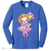 Cute Clowncore Coquette Aesthetic Clown Gift Kids Long Sleeve Shirt thumb 0
