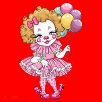 Cute Clowncore Coquette Aesthetic Clown Gift Santa Hat thumb 1