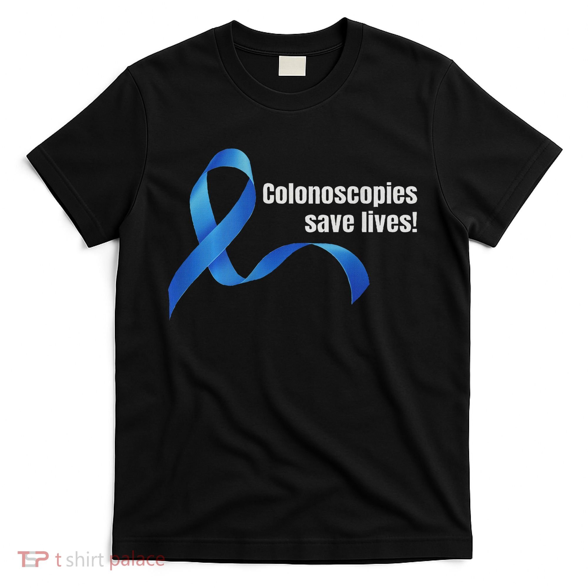 Colorectal Cancer Colon Cancer Awareness Blue Ribbon T-Shirt