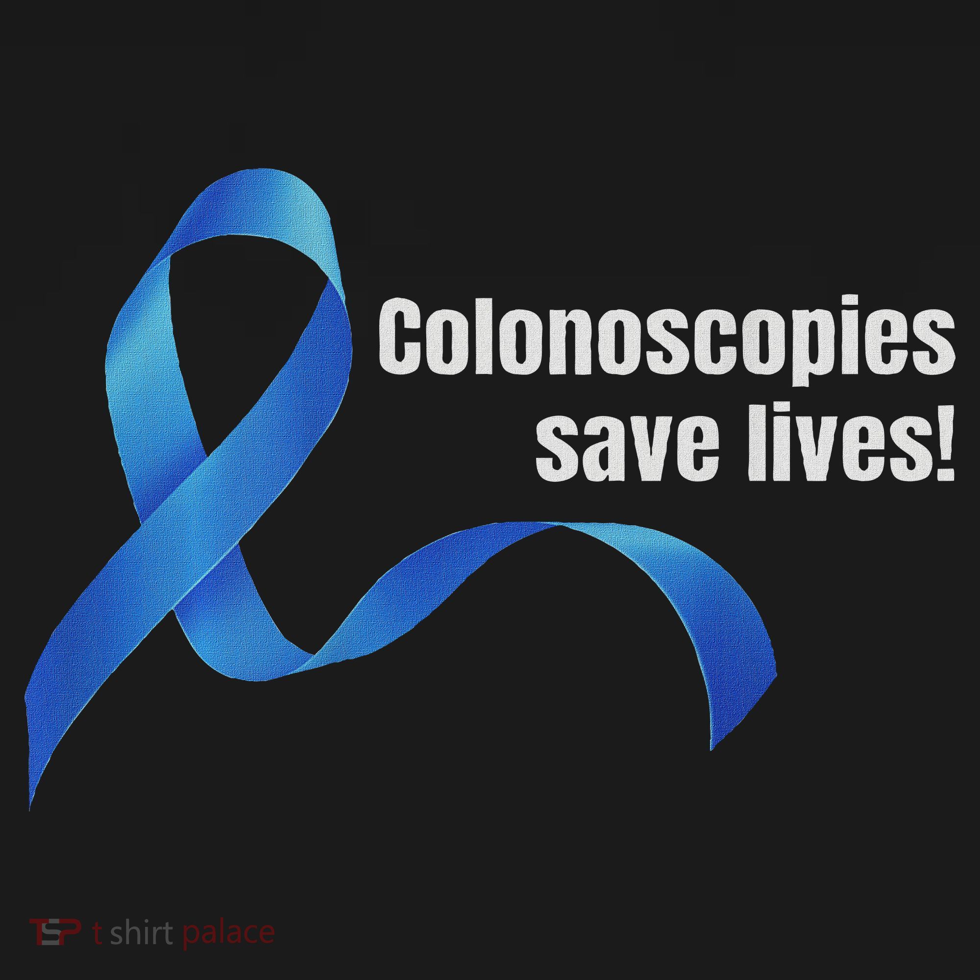 Colorectal Cancer Colon Cancer Awareness Blue Ribbon T-Shirt