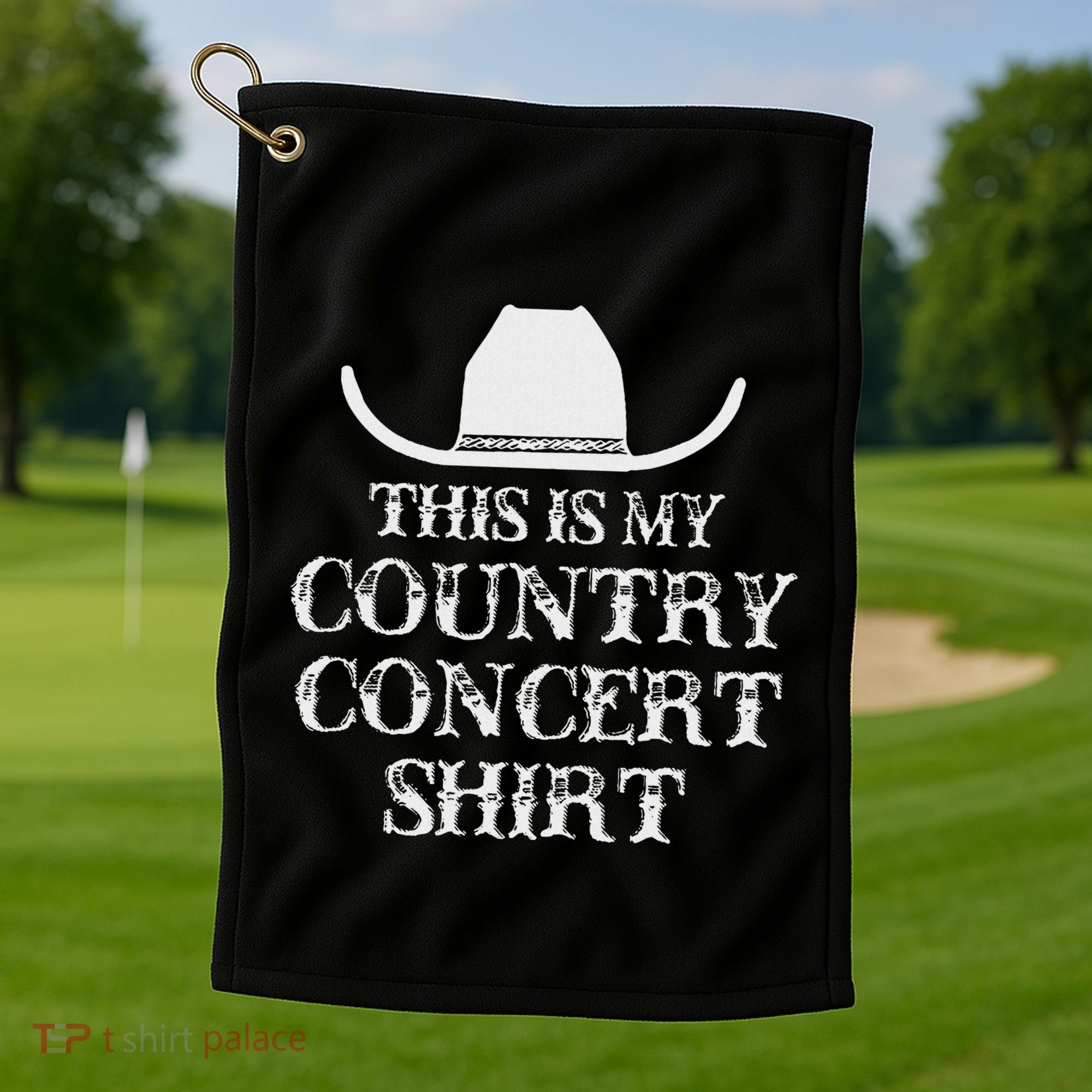 Country Concert Golf Towel