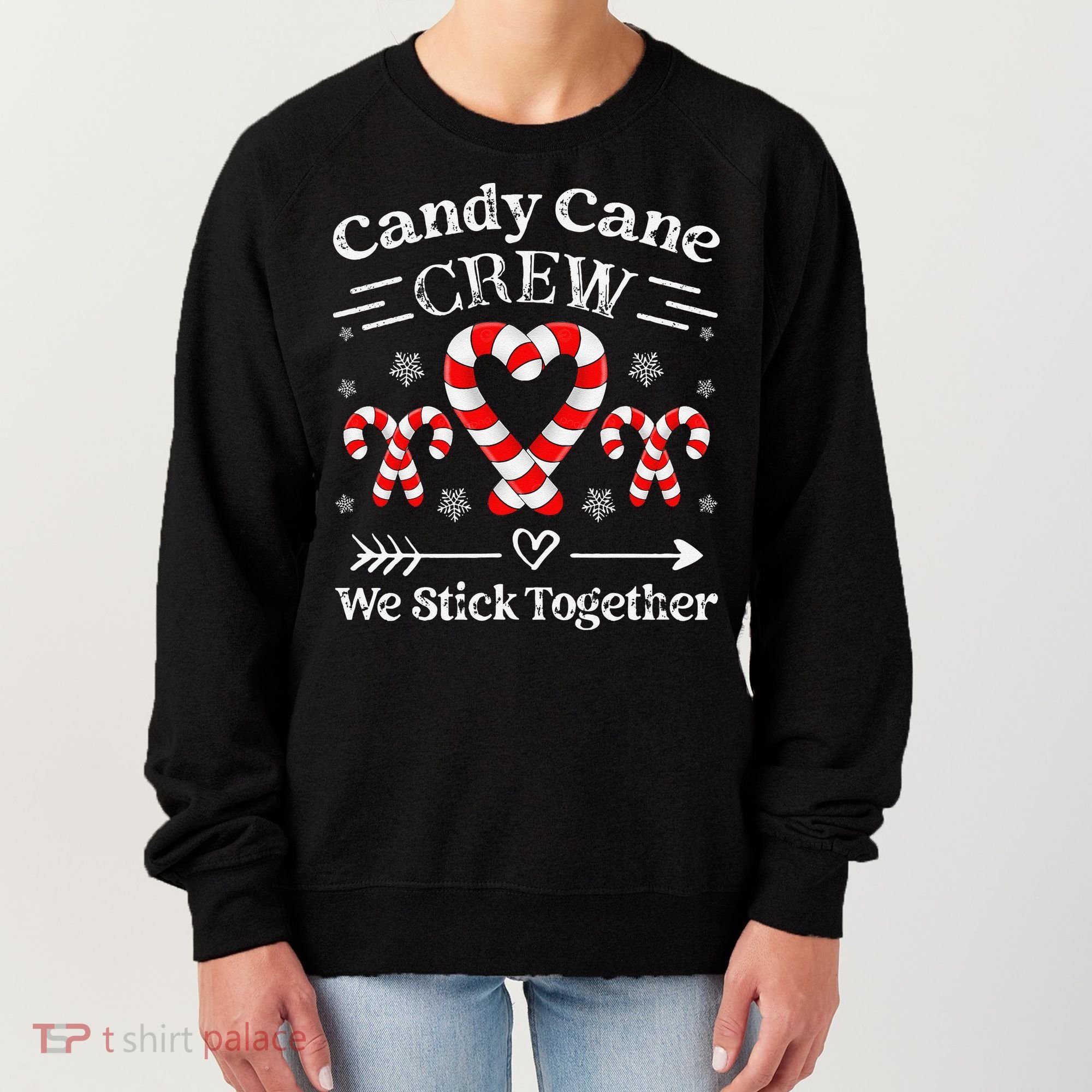 Candy Cane Crew Family Matching Christmas Xmas Women's Sweatshirt