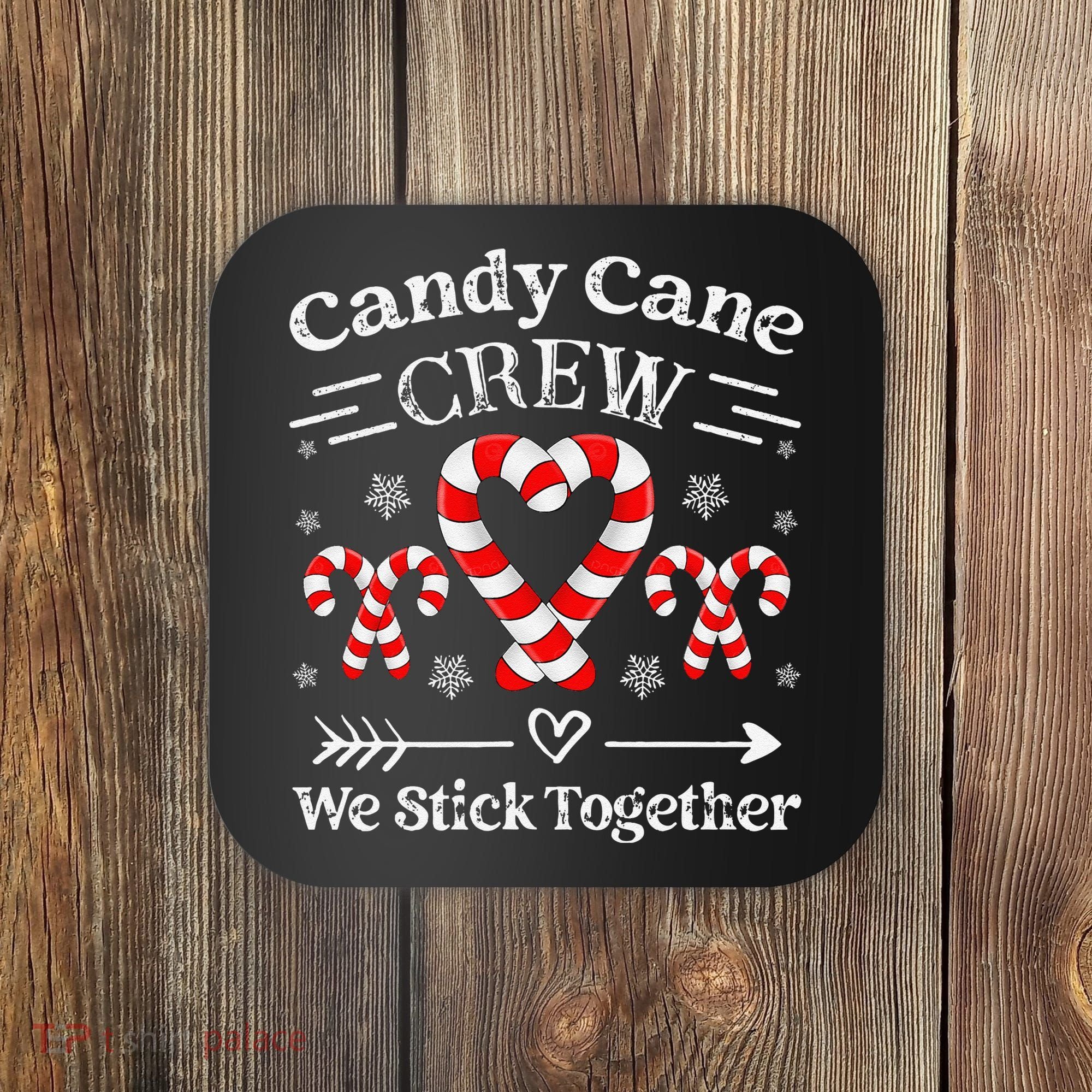 Candy Cane Crew Family Matching Christmas Xmas Coaster
