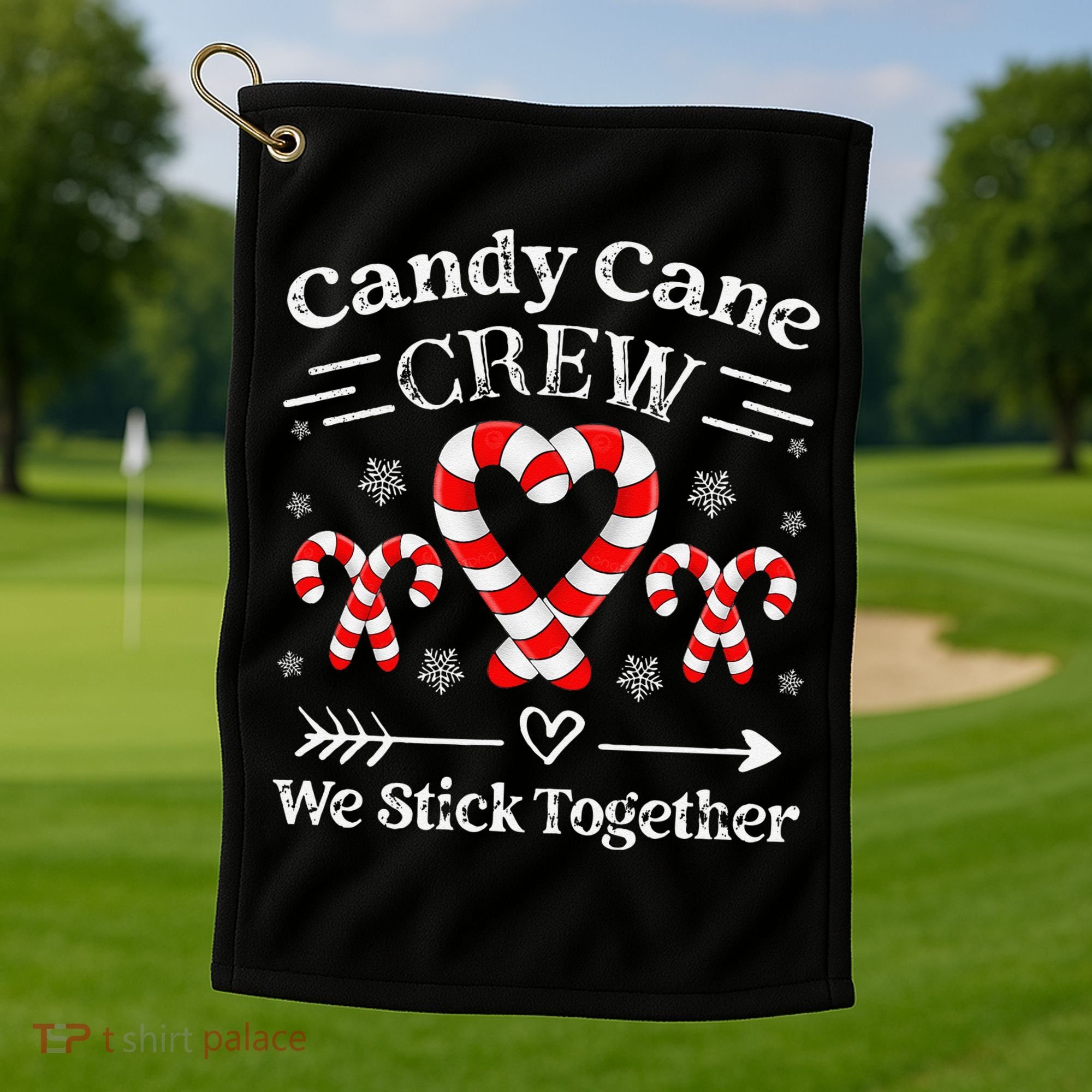 Candy Cane Crew Family Matching Christmas Xmas Golf Towel
