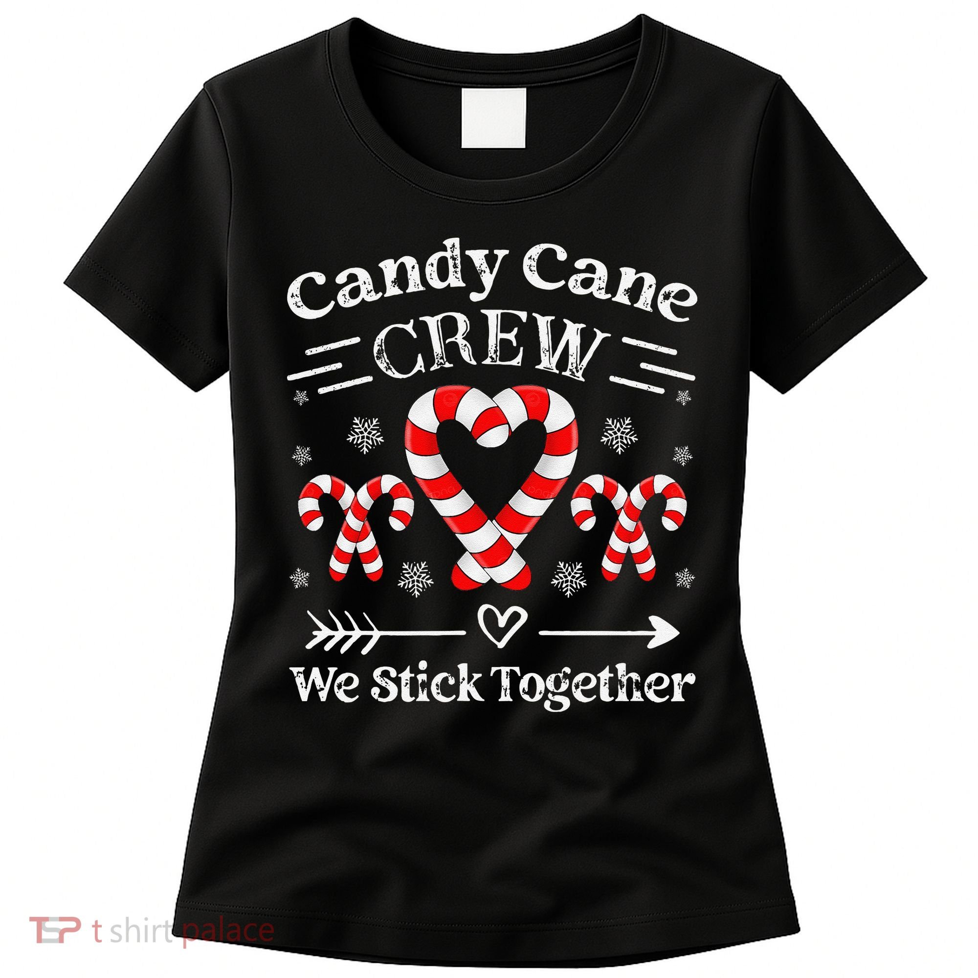 Candy Cane Crew Family Matching Christmas Xmas Women's T-Shirt