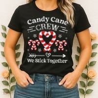 Candy Cane Crew Family Matching Christmas Xmas Women's T-Shirt thumb 2
