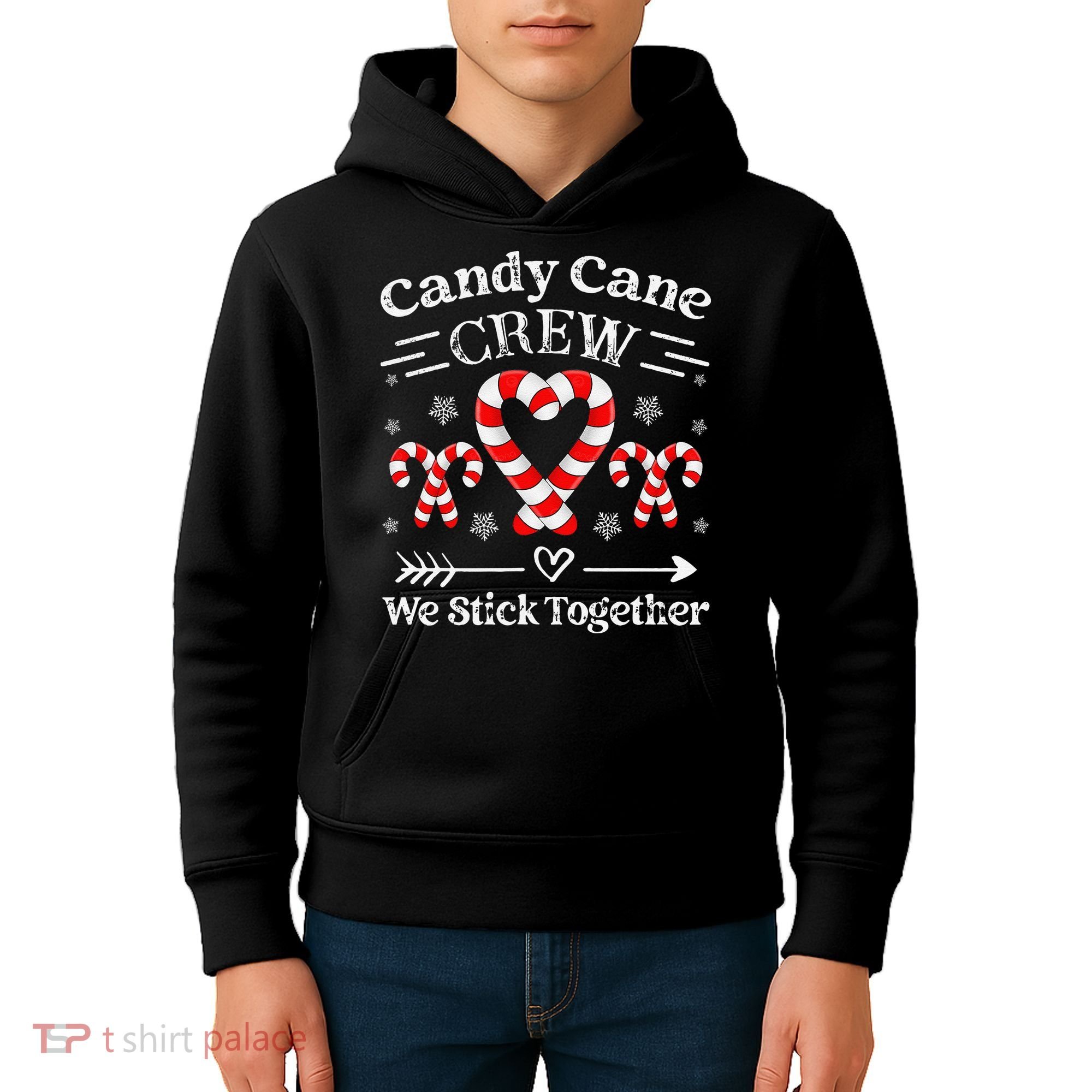 Candy Cane Crew Family Matching Christmas Xmas Kids Hoodie