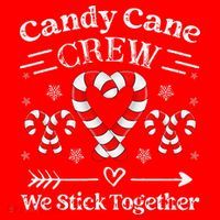 Candy Cane Crew Family Matching Christmas Xmas Santa Hat thumb 1