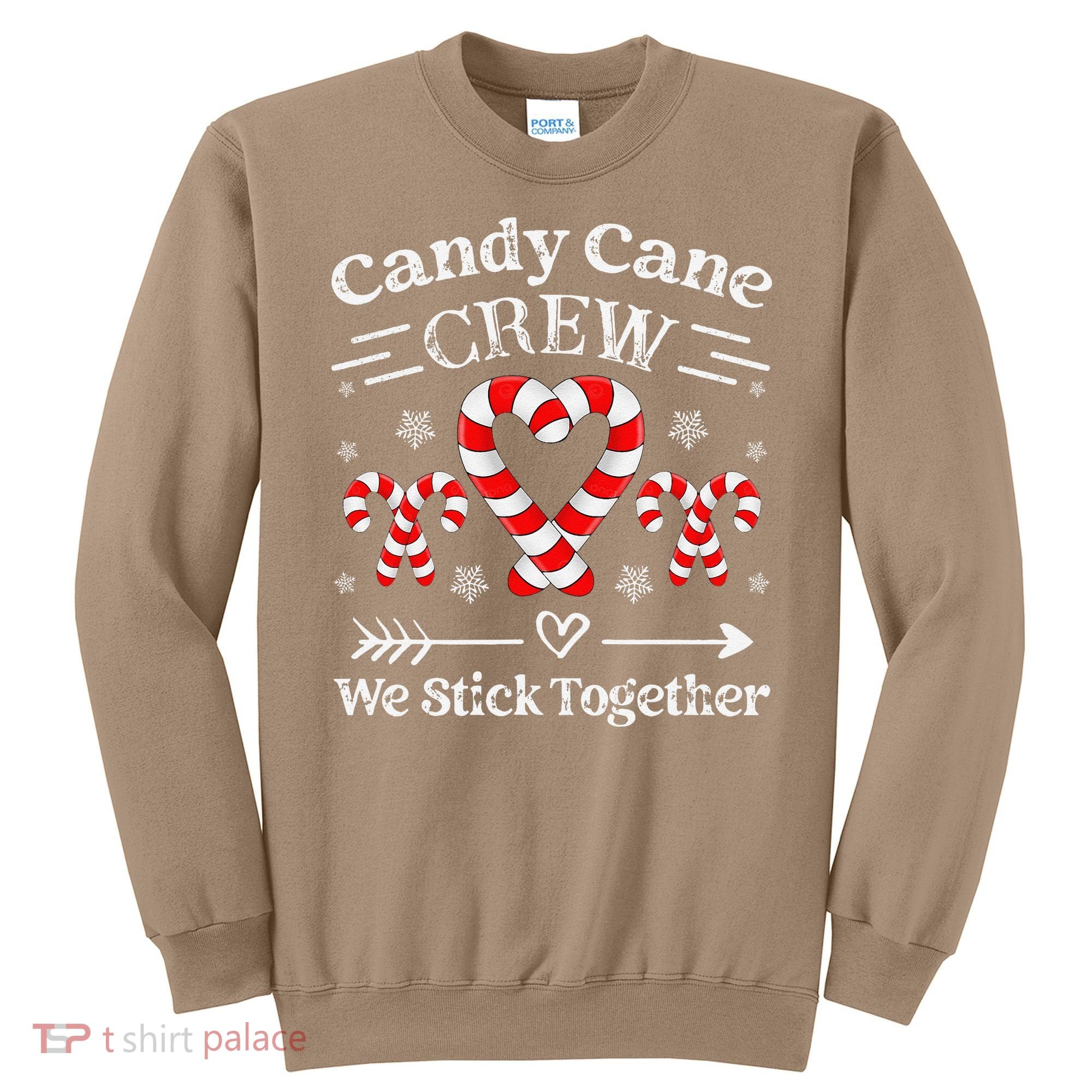 Candy Cane Crew Family Matching Christmas Xmas Sweatshirt