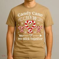 Candy Cane Crew Family Matching Christmas Xmas T-Shirt thumb 3