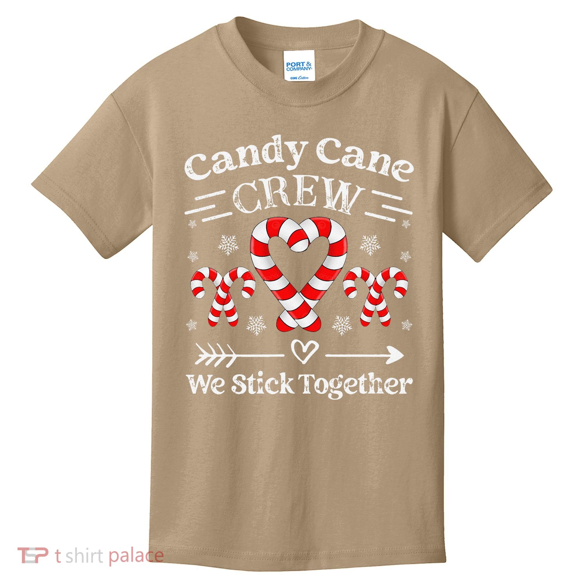 Candy Cane Crew Family Matching Christmas Xmas Kids T-Shirt