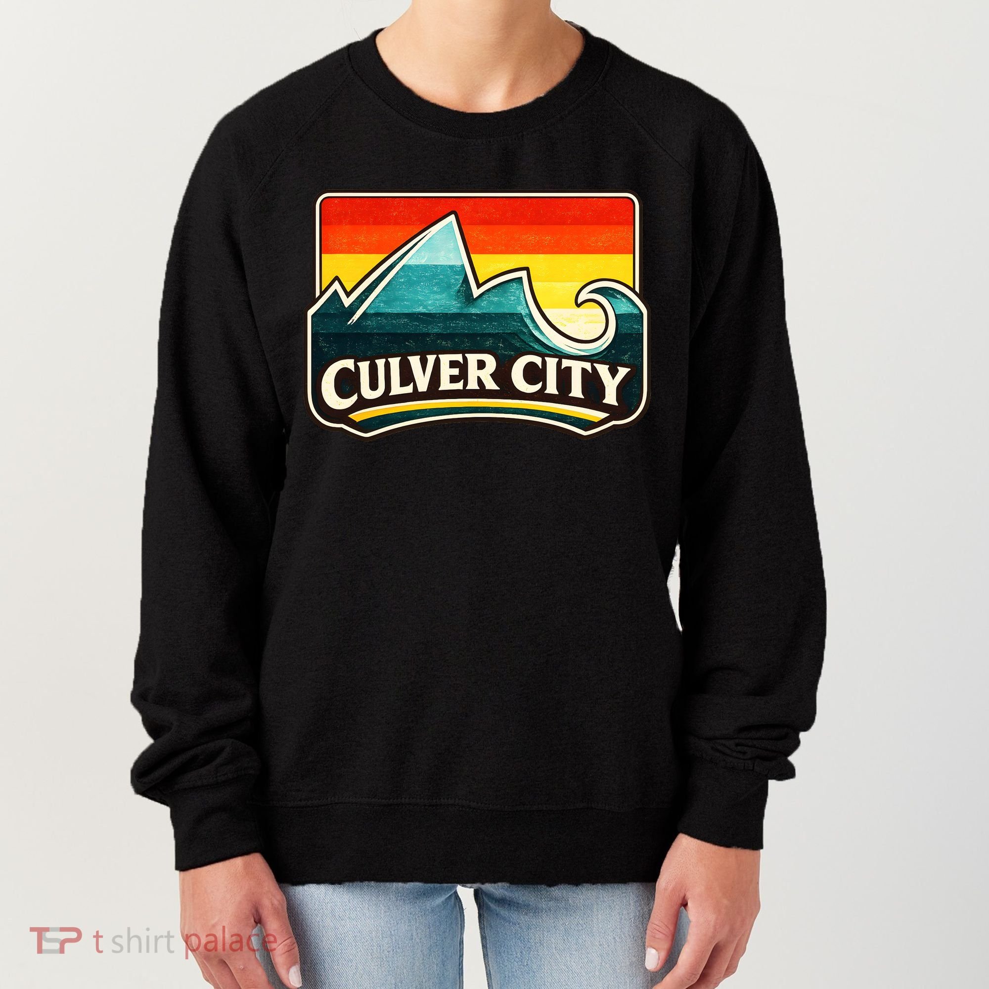 Culver City California Wave Retro Women's Sweatshirt