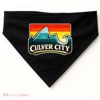 Culver City California Wave Retro USA-Made Doggie Bandana thumb 0