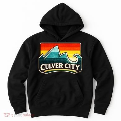 Culver City California Wave Retro Hoodie