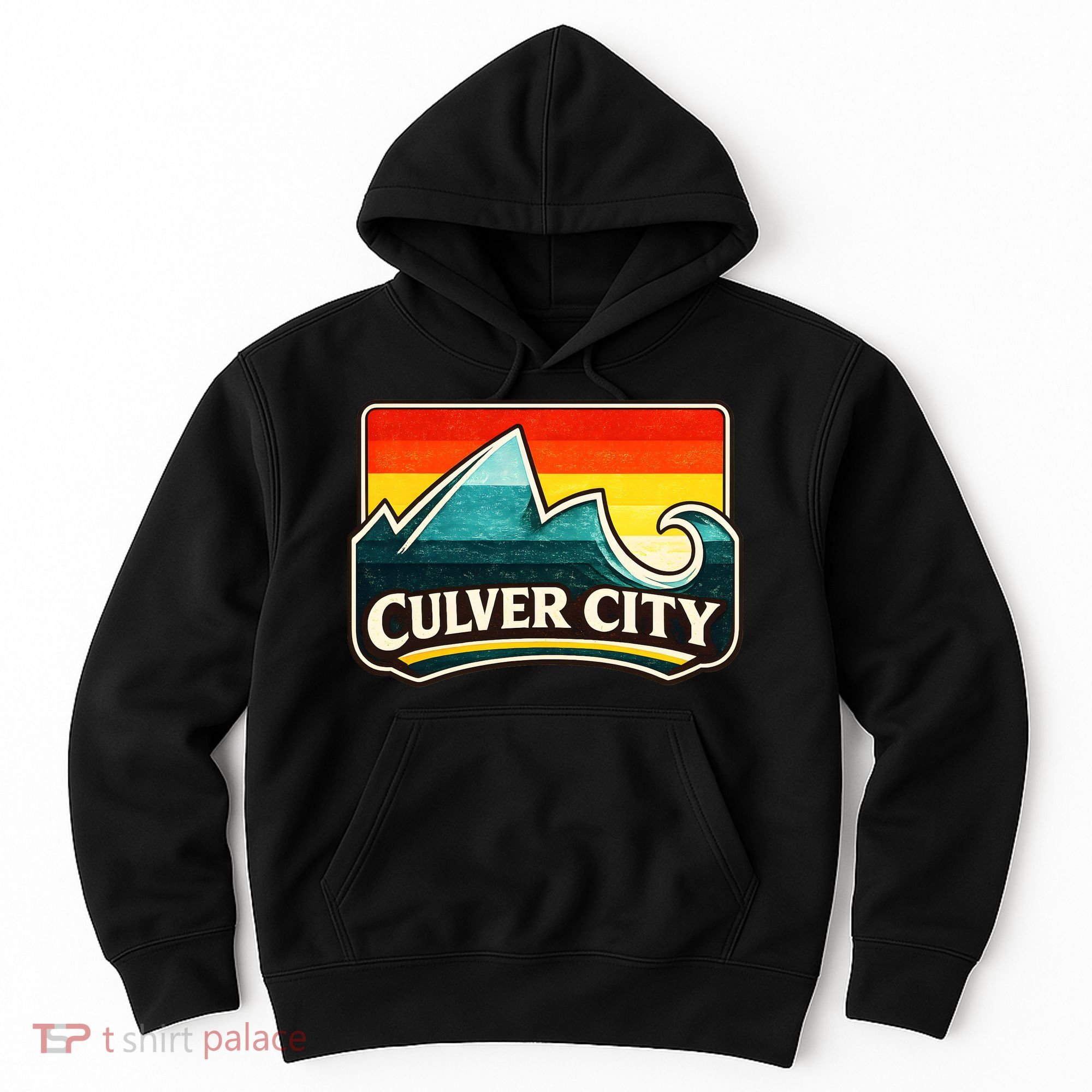 Culver City California Wave Retro Hoodie
