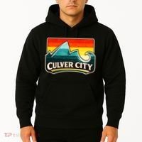 Culver City California Wave Retro Hoodie thumb 2