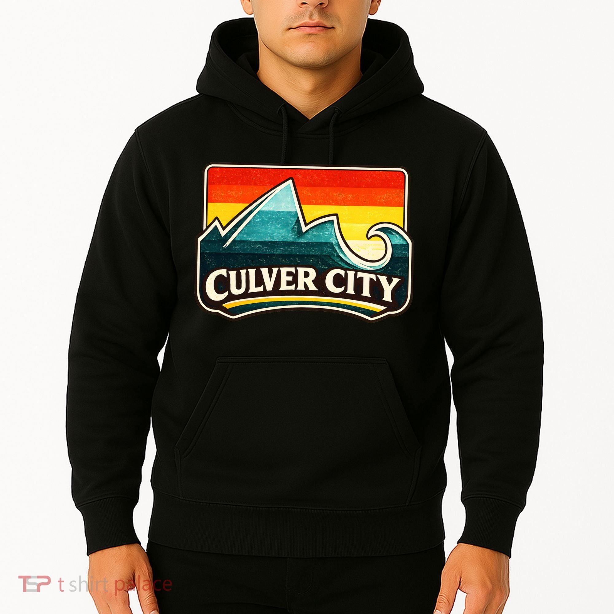 Culver City California Wave Retro Hoodie