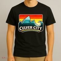 Culver City California Wave Retro T-Shirt thumb 3