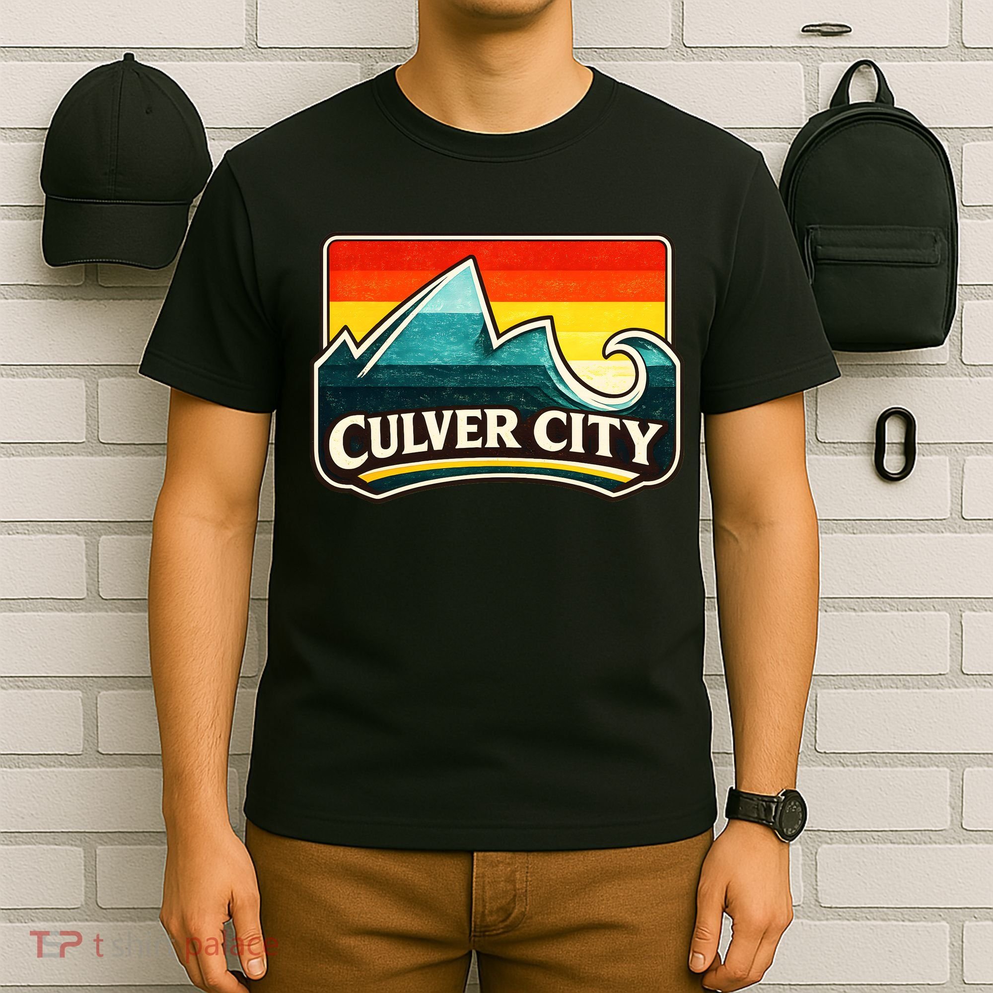 Culver City California Wave Retro T-Shirt