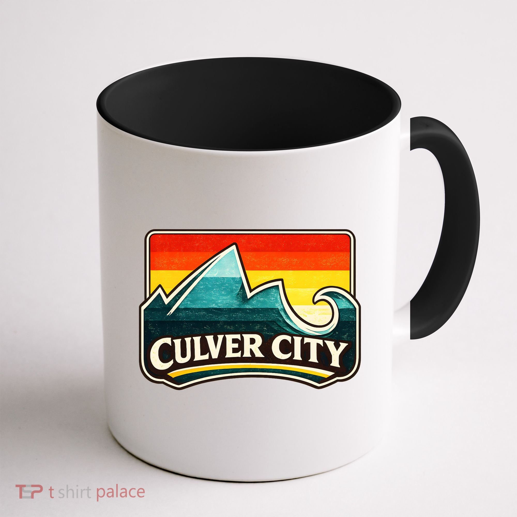 Culver City California Wave Retro Coffee Mug