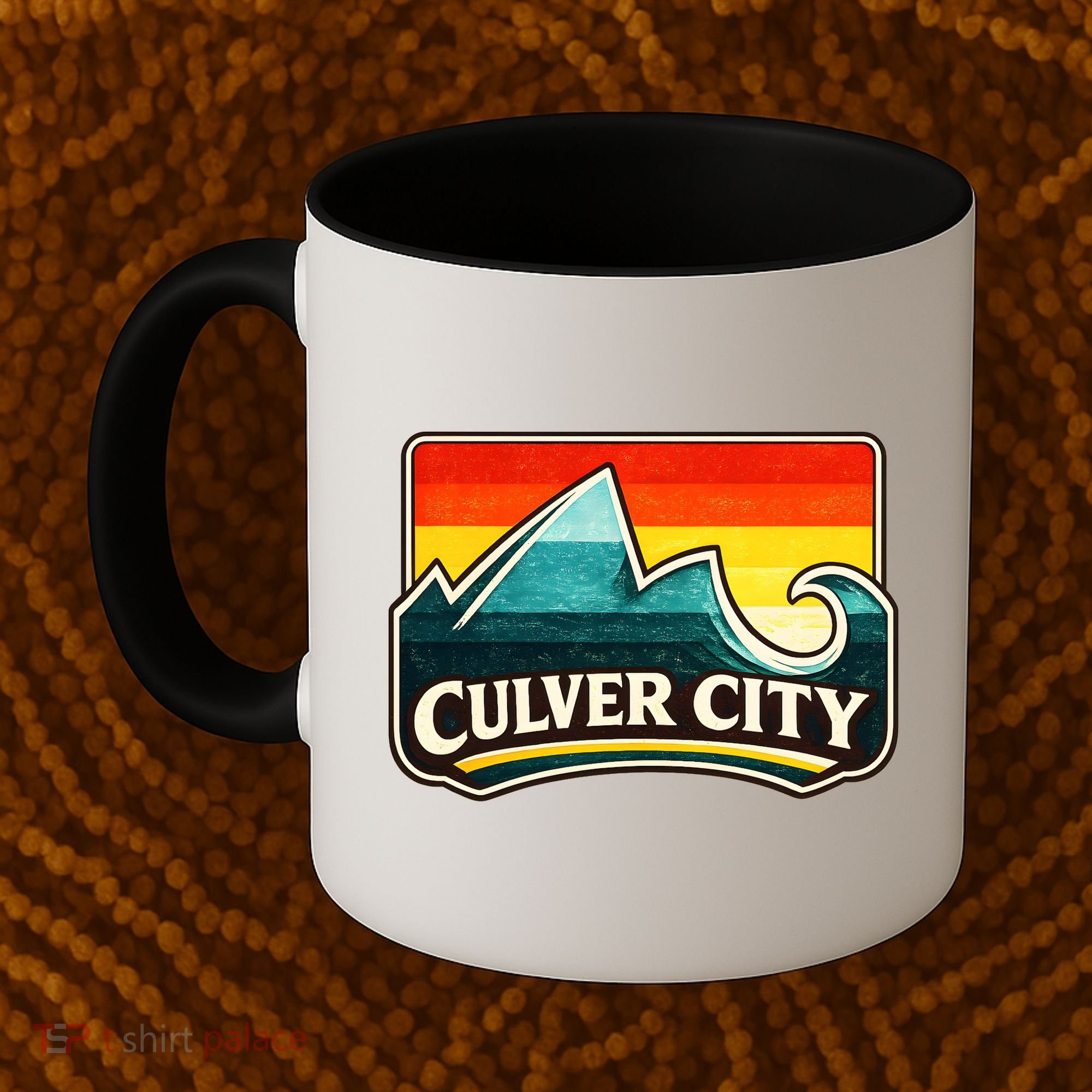 Culver City California Wave Retro Coffee Mug