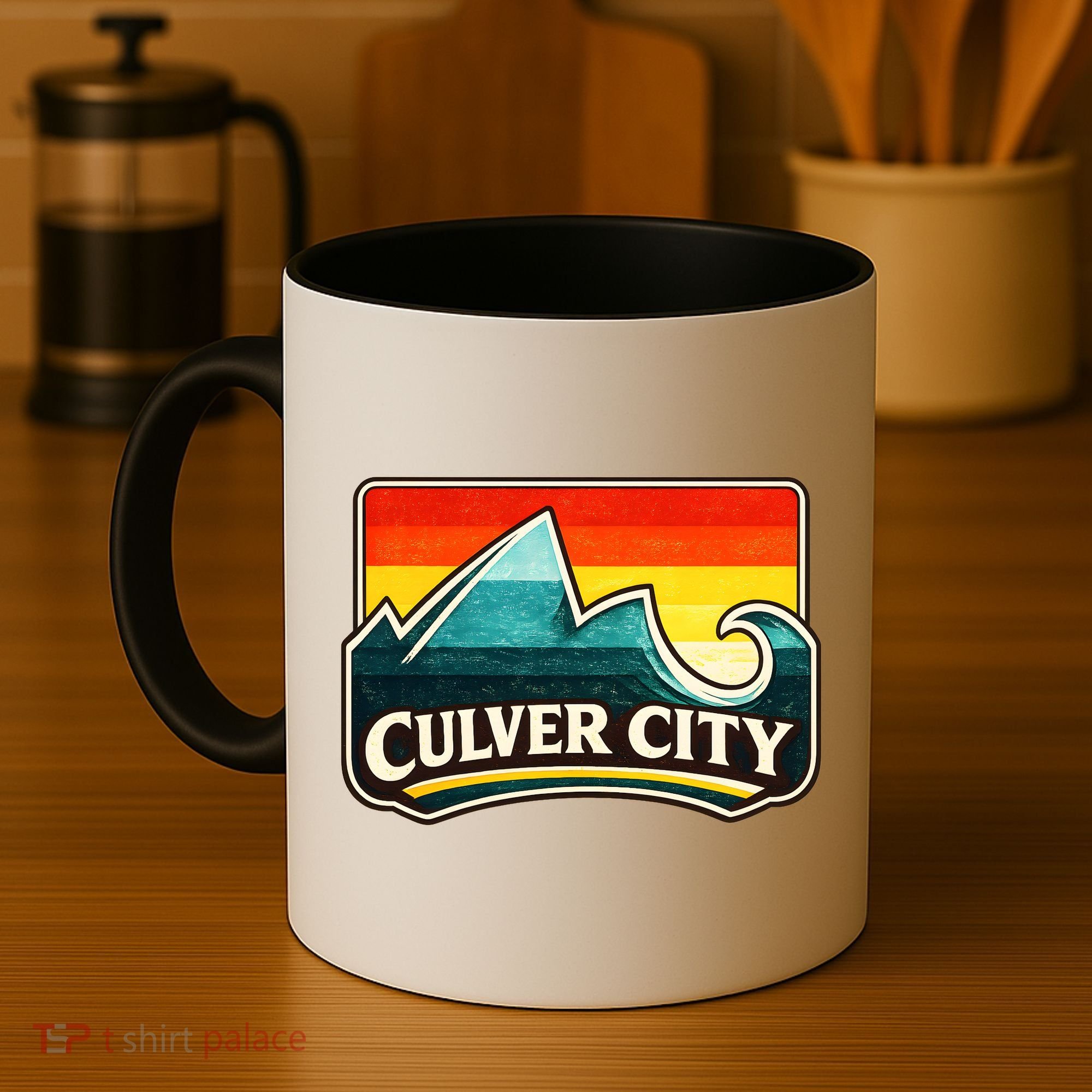 Culver City California Wave Retro Coffee Mug