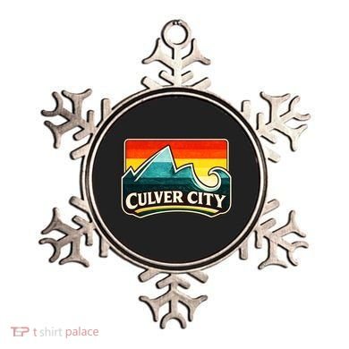 Culver City California Wave Retro Ornament