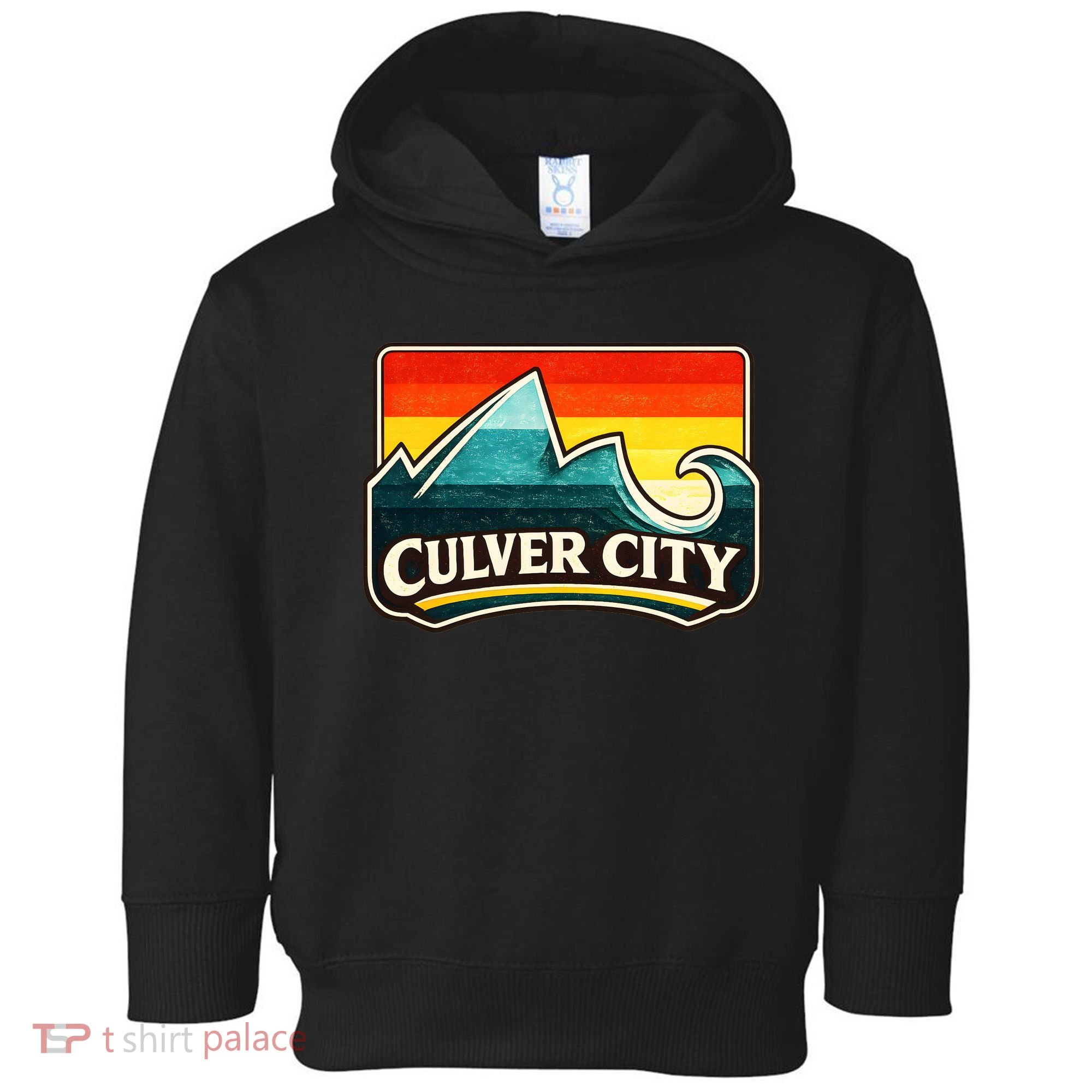 Culver City California Wave Retro Toddler Hoodie