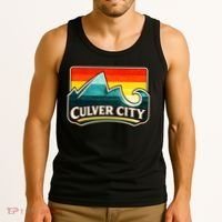 Culver City California Wave Retro Tank Top thumb 3