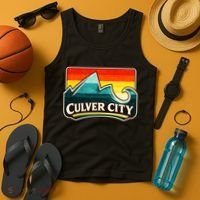 Culver City California Wave Retro Tank Top thumb 4