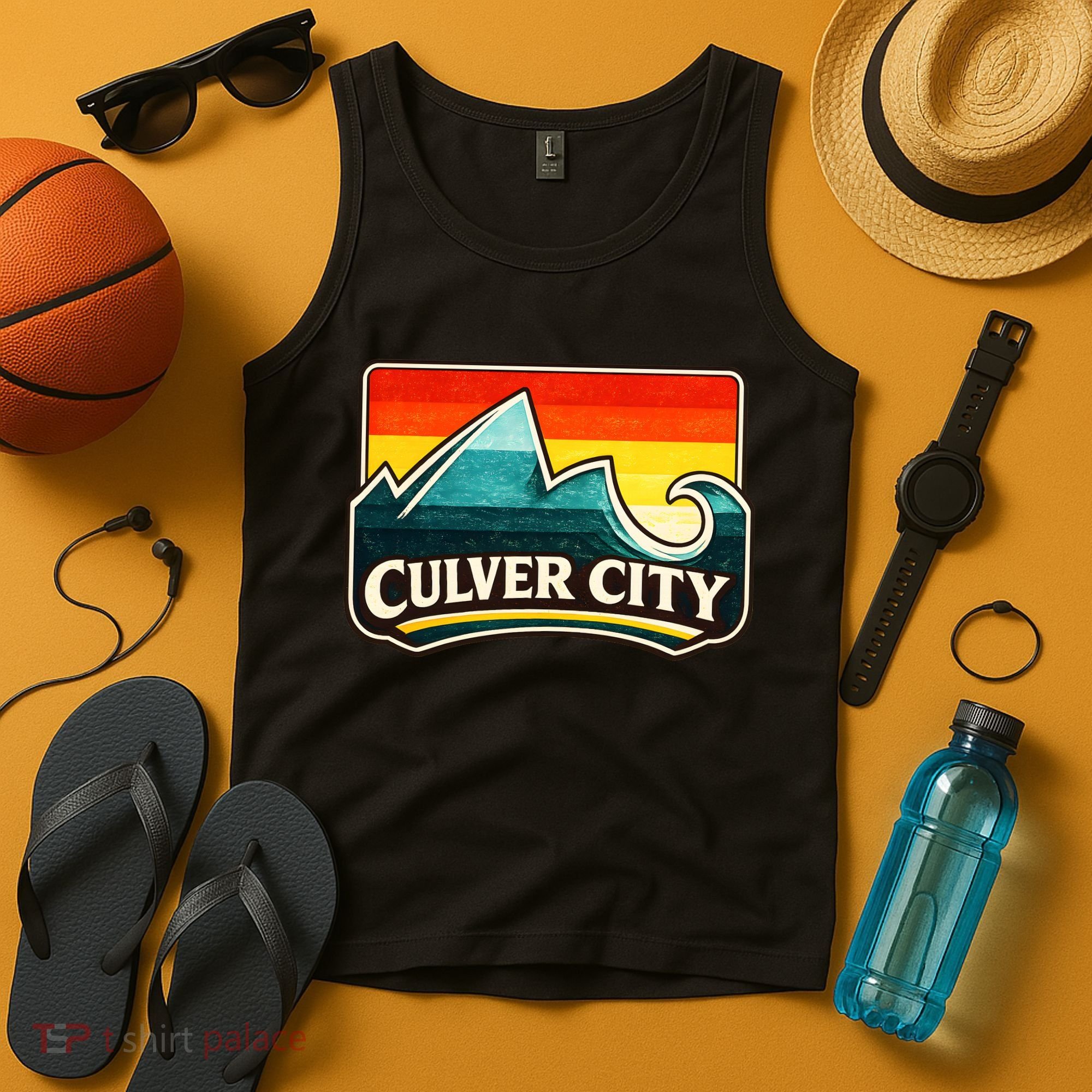 Culver City California Wave Retro Tank Top