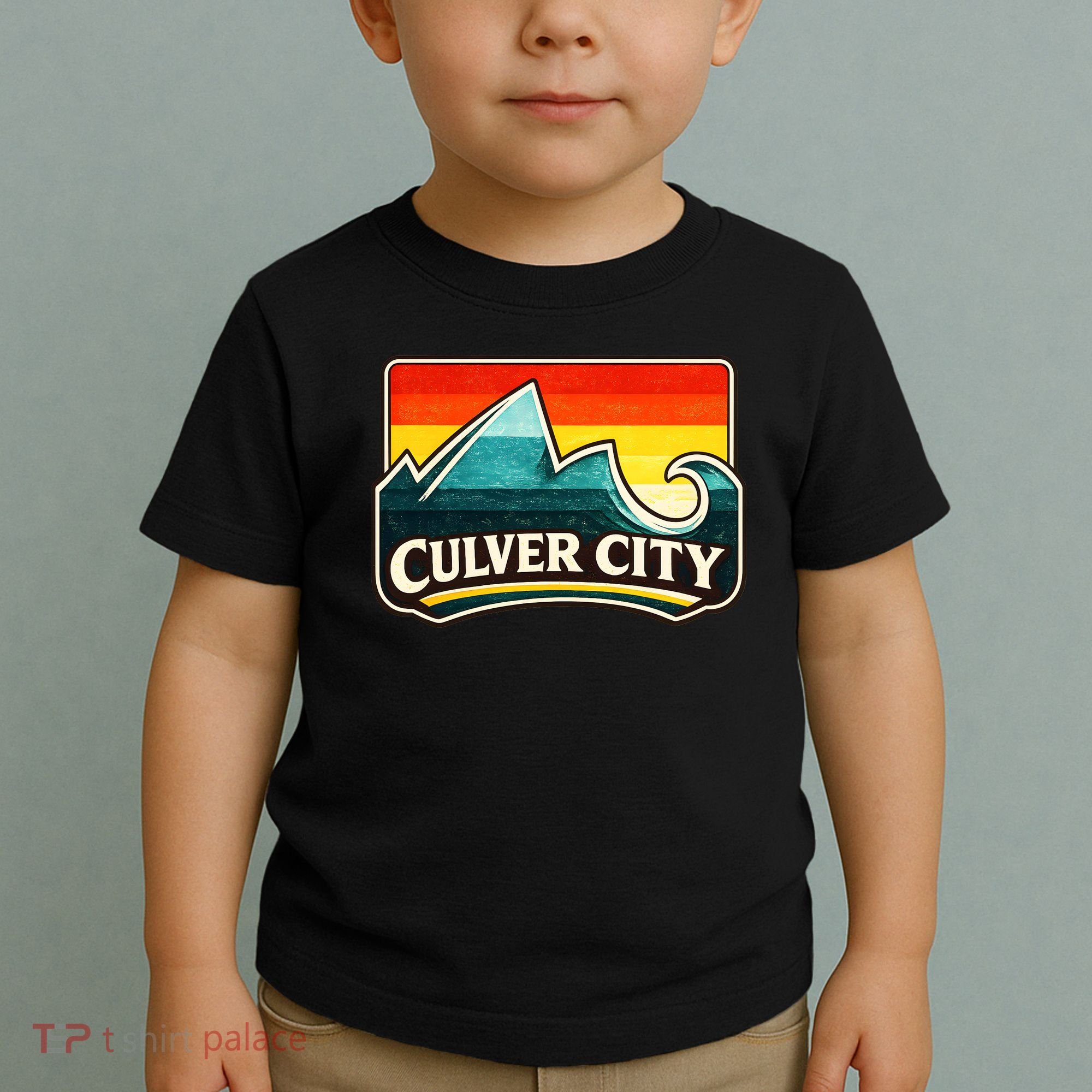 Culver City California Wave Retro Toddler T-Shirt
