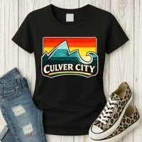 Culver City California Wave Retro Women's T-Shirt thumb 3