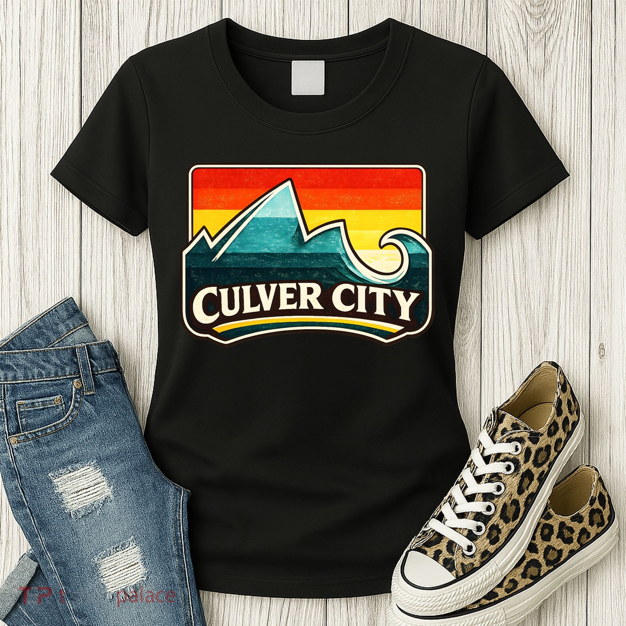 Culver City California Wave Retro Women's T-Shirt