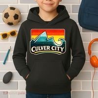 Culver City California Wave Retro Kids Hoodie thumb 2