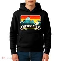 Culver City California Wave Retro Kids Hoodie thumb 4